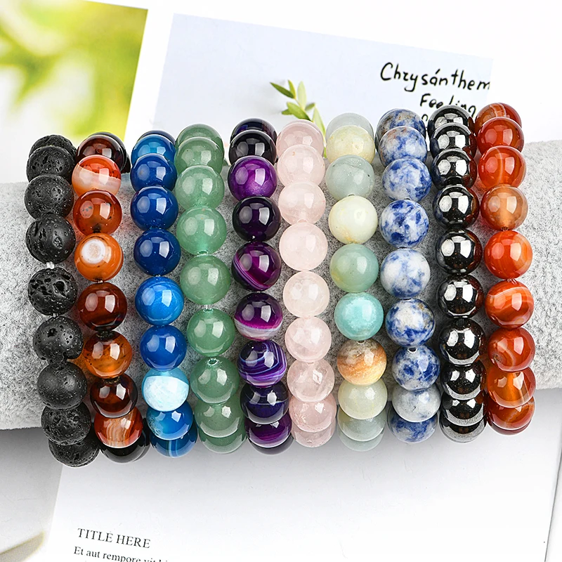 Women Jewelry 10Mm 19Cm Length Crystal Bead Bracelets Energy Bead Bracelet Japan