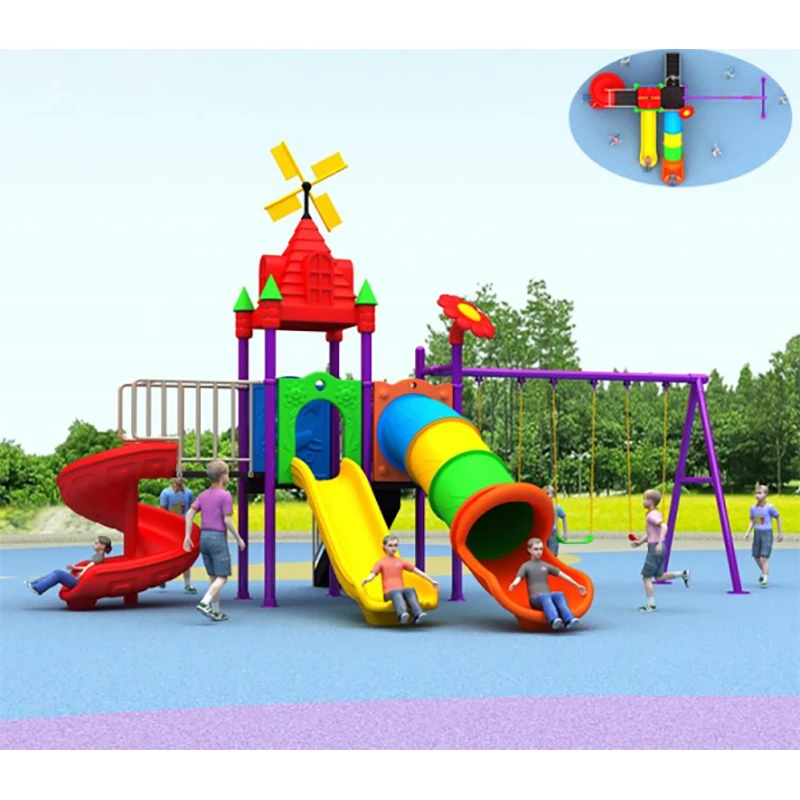 Kids Fun Toys Park Plastic Entertainment Outdoor Amusement slide Children Playground Slides