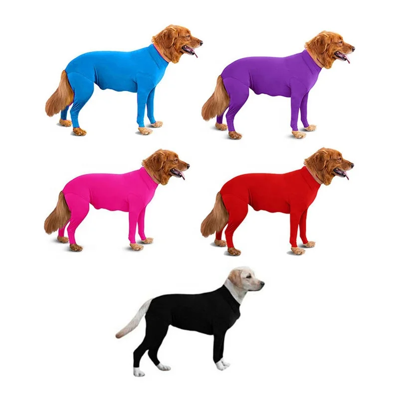 Wholesale Spring Autumn Four Legged Elastic Solid Color Plain Pet Clothes Dog Cat Tank Top Shirt