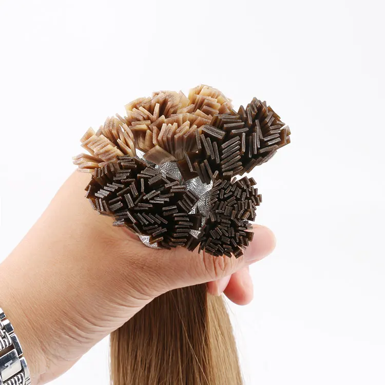 Prebonded Hair Double Drawn U tip/Flat tip/I tip Hair Extensions Wholesale Italian Keratin Flat Tip Hair Extension