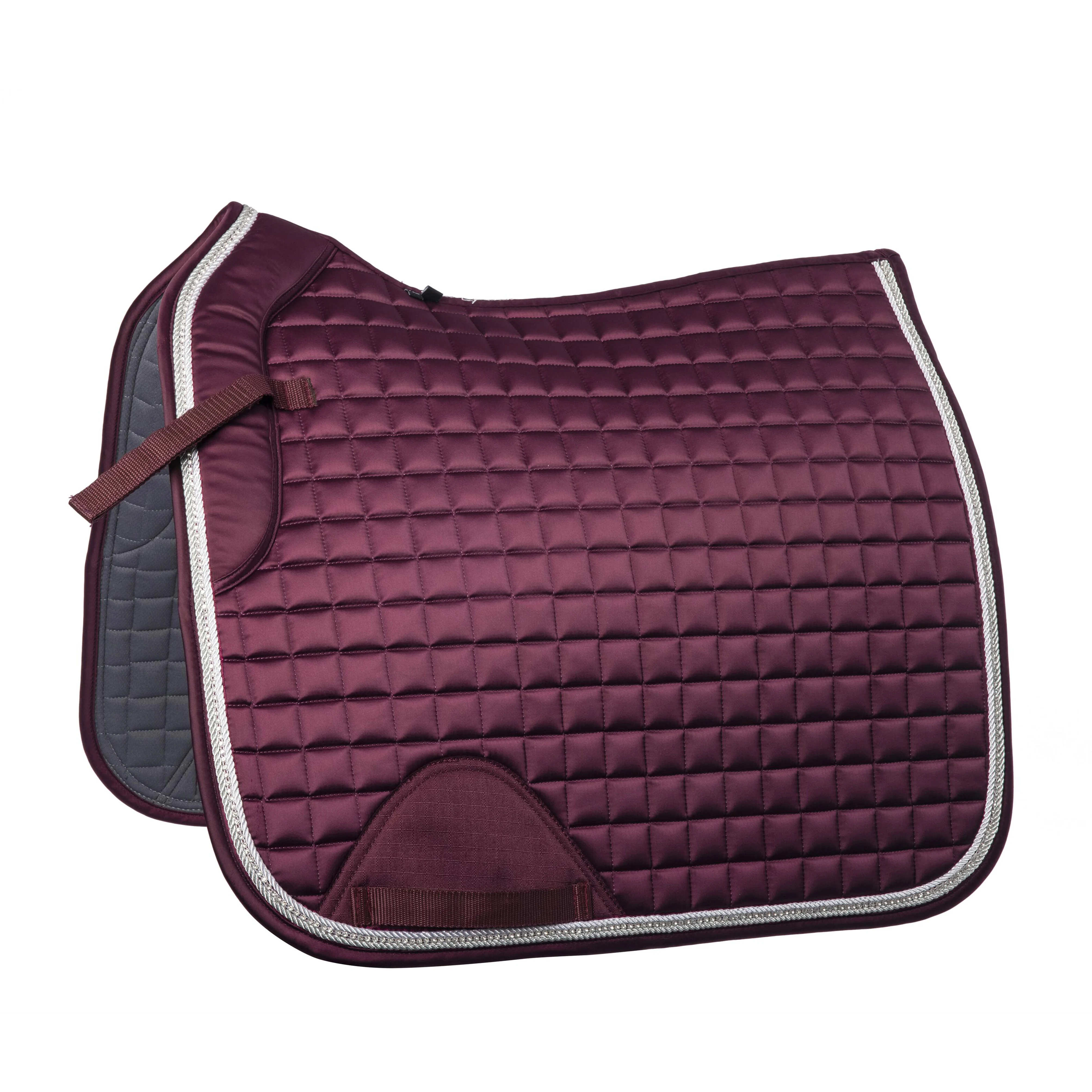 Plum Dressage Saddle Cloth Equestrian Supplier Customize High Quality Equine Equipment Saddle Blanket Horse Saddle Pads