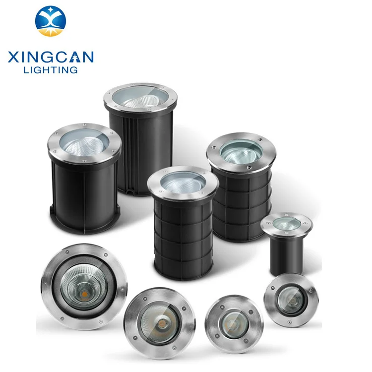 IP67 Outdoor Adjustable Angle Underground Lamp 10W 20W 30W Garden Landscape Recessed Waterproof LED Inground Light