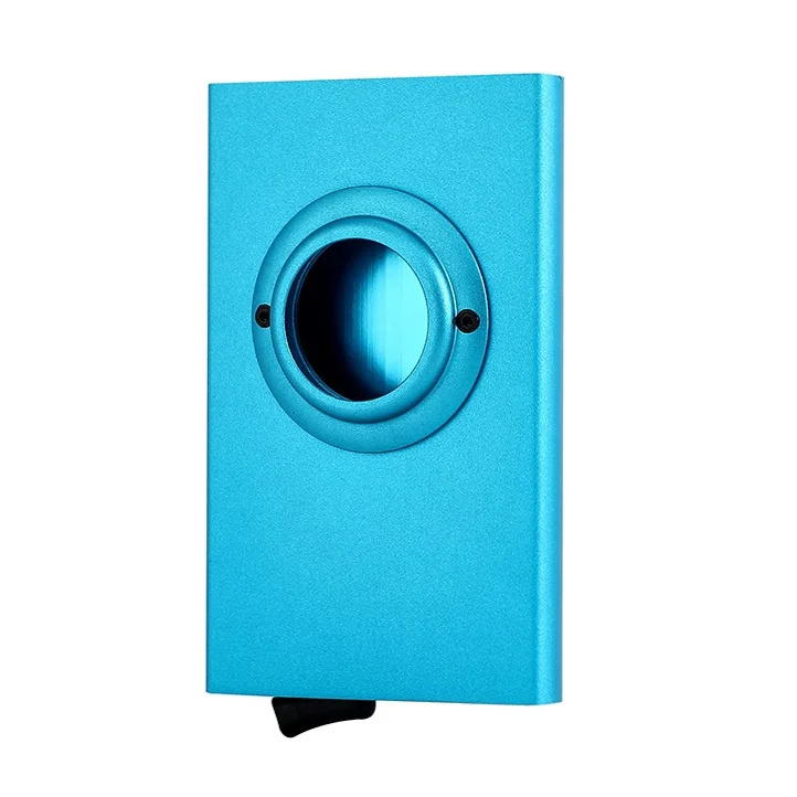 Factory From Stock Wallet with AirTg Holder Pop Up Wallet RFID Blocking Slim Metal Bank Credit Card Case Holds 5 Cards