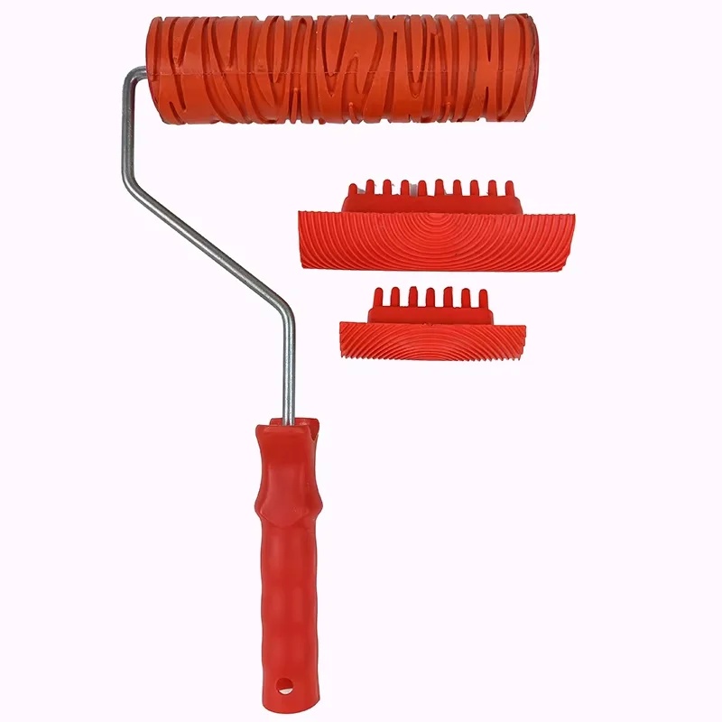 Factory Customized Design Paint Roller Hard and Soft Rubber Roller Pattern Paint Wall Decoration Roller