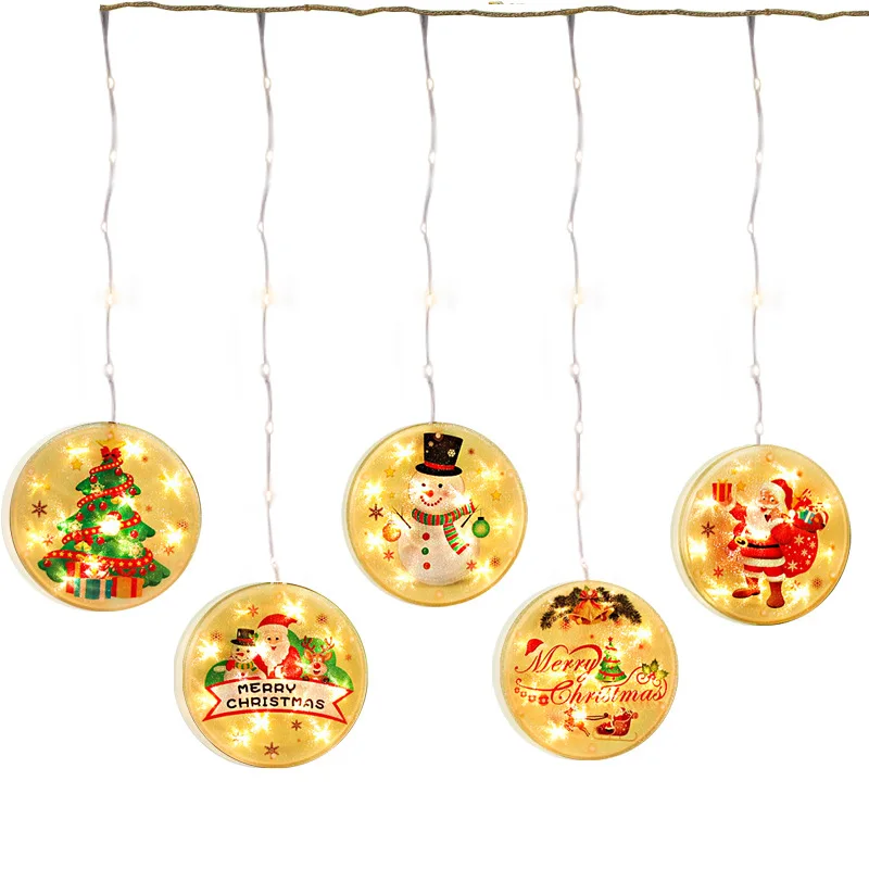 Wholesale 2020 Christmas LED lights Suction lamp Christmas hanging pendant