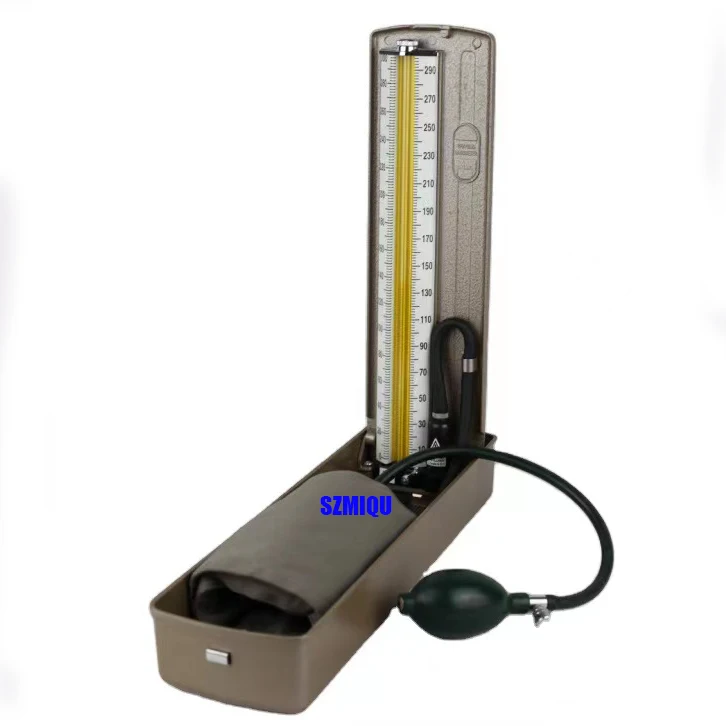 Hand Held Desk Type Stethoscope Mercury Sphygmomanometer Blood Pressure Monitor With Cuff