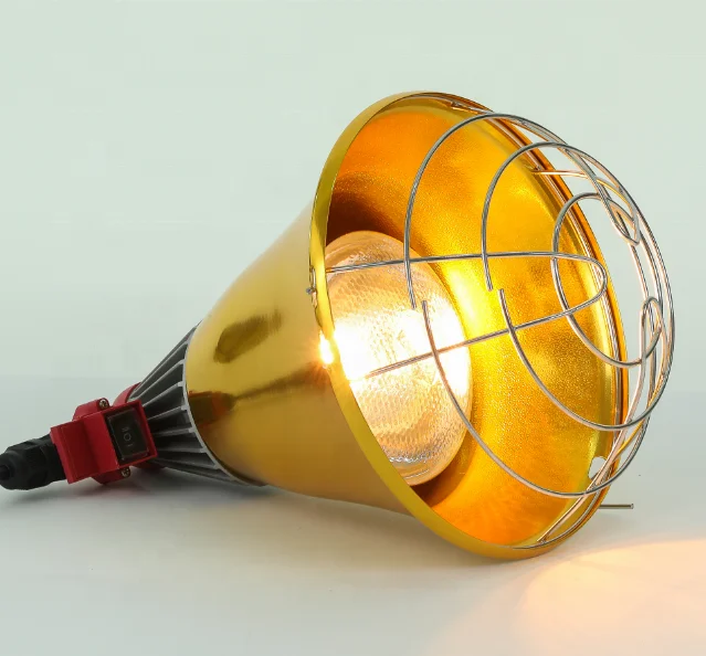 Хорошо разработанное энергосберегающее тепловое освещение для свиней и птицеводческих ферм мощностью 250 Вт