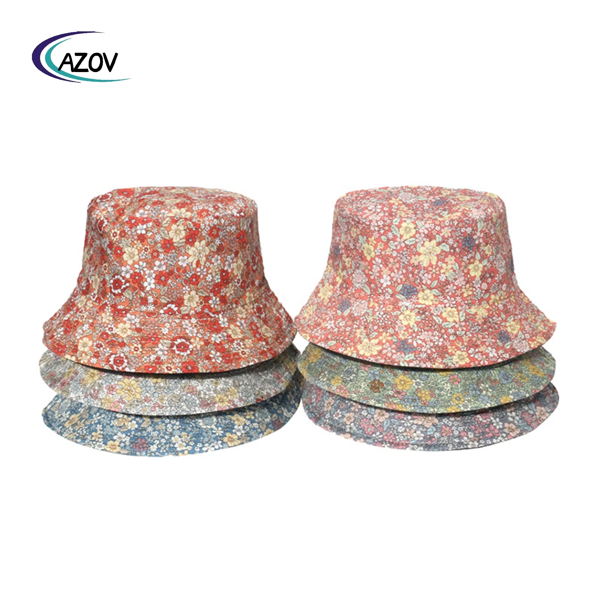 wish flower print bucket hat sunshade CHUNYOU sun hat floral bucket hat female summer 2025