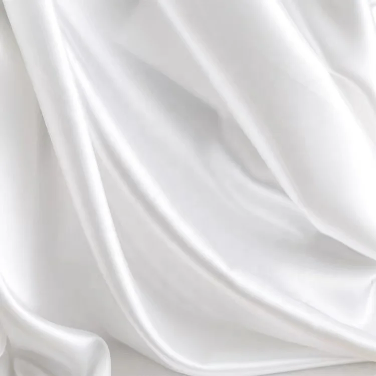 Wholesale new design woven plain dyed ice silk fabric satin polyester fabric for dress