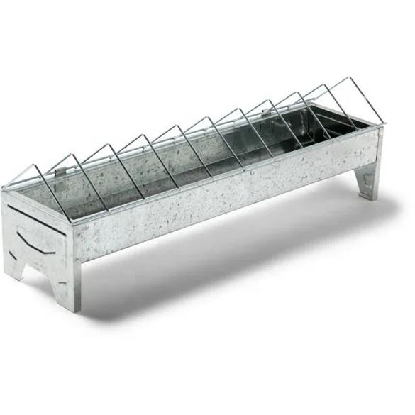best selling technical large stainless chicken feeder manger with or without clicks 30cm 50cm 75cm 100cm