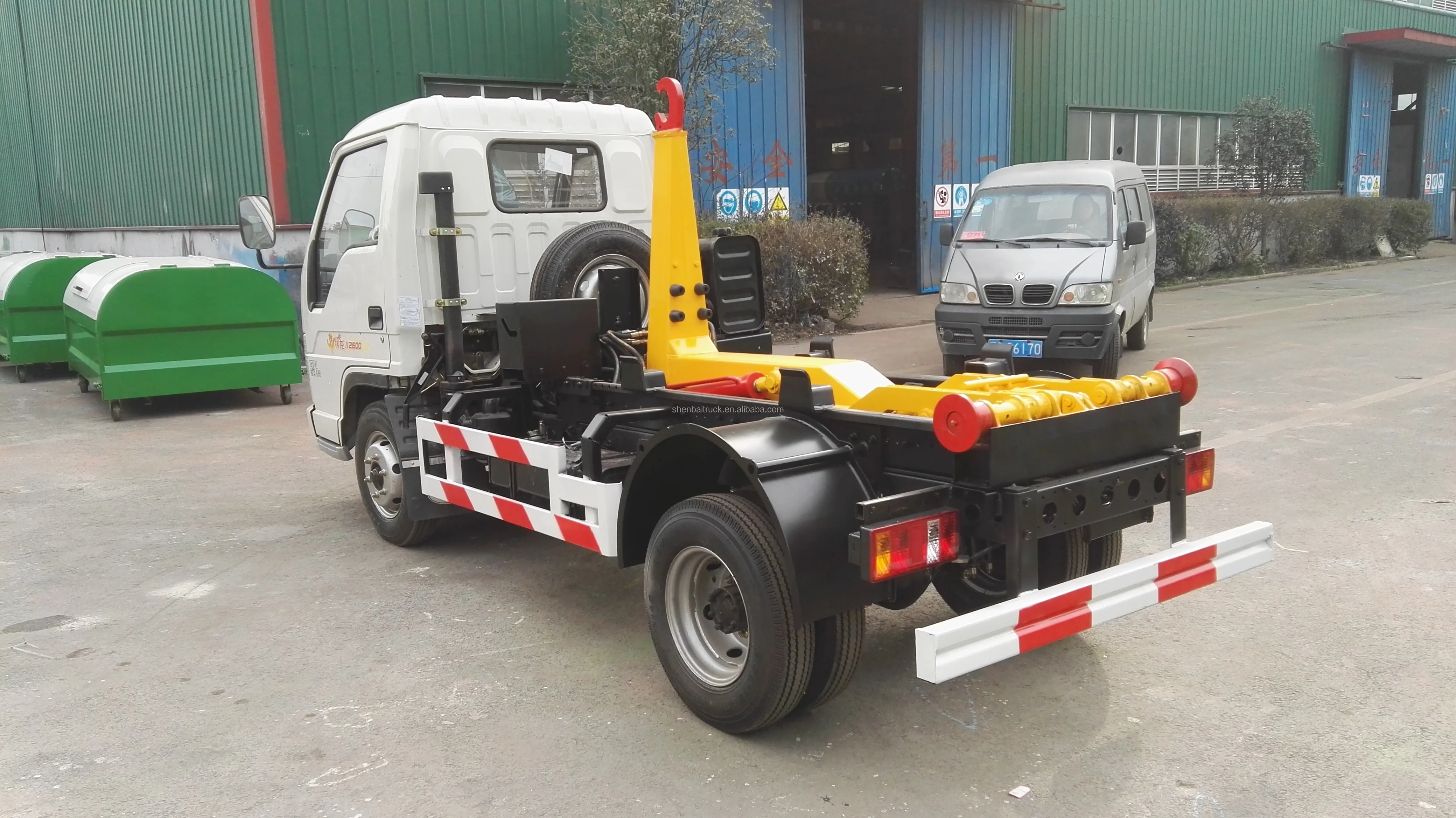  Forland Mini 6CBM Municipal Sanitation Removable Container Roll Off Hook Arm Lift Garbage