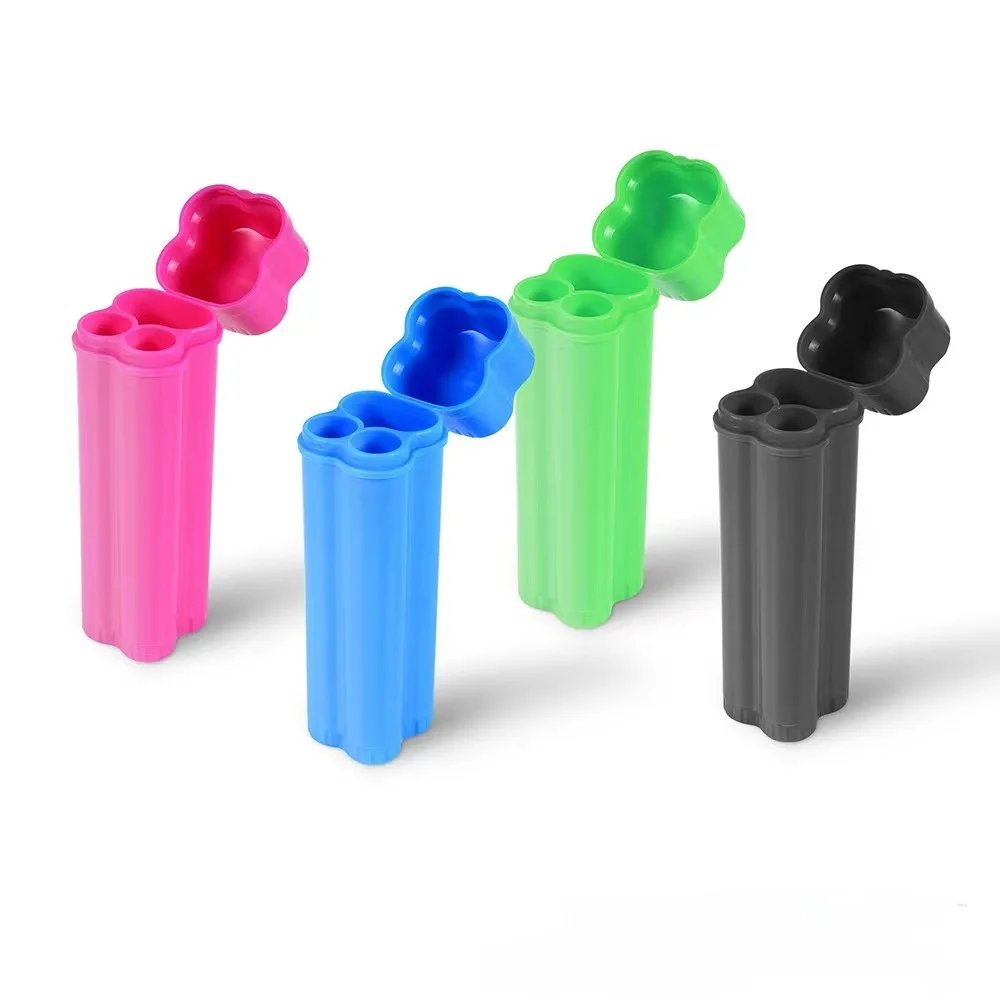 3 In 1 Wholesale Portable Plastic Cigar Lighter Holder Tubes Travel Case Custom Humidor Pocket Roll Cigar 2 PCS Cigarette Box