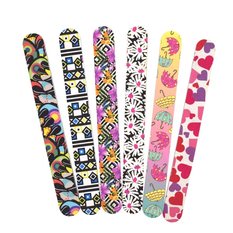 Custom logo printing sandpaper nail file