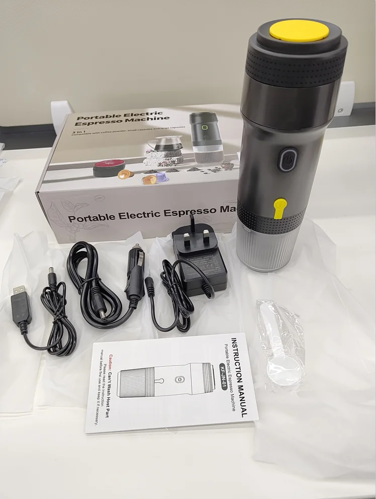 12V Multifunctional Portable Coffee Machine Mini Cafee Espresso Maker Typed-C Rechargeable OEM ABS Outdoor Office Coffee Machine