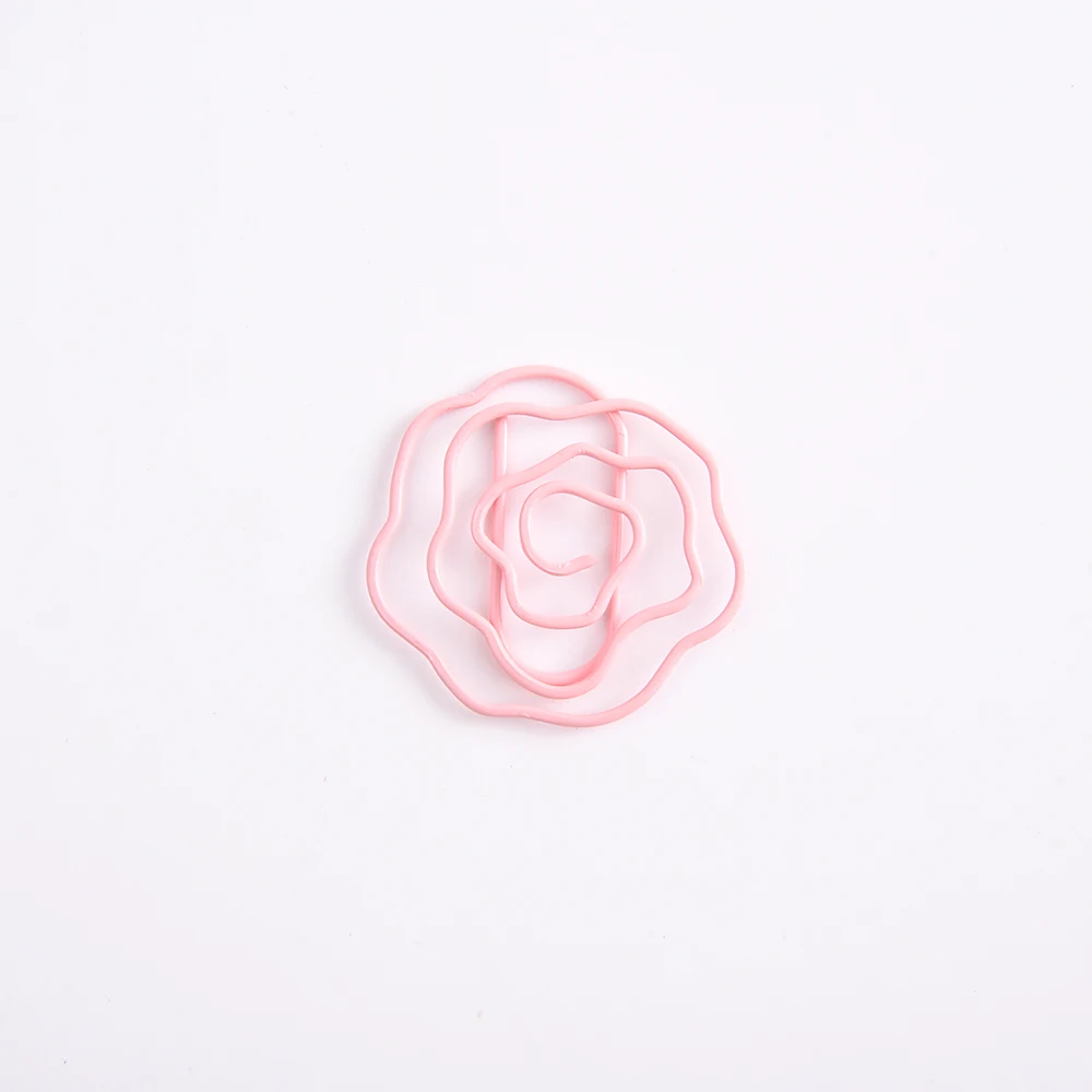 Cute Paper Clips Small Color Paper Clips Wire Mini Office Supplies Stainless Steel Opp Bag Magnetic Pen Loop Notebook Clips