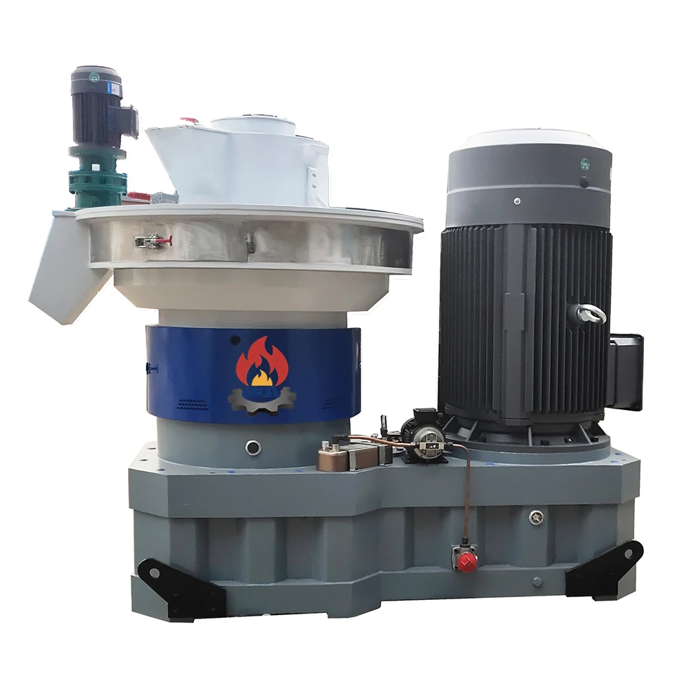 The factory sells 132kw 1.5t-2t/h 24-hour uninterrupted rice husk, ring mold, sawdust press mill