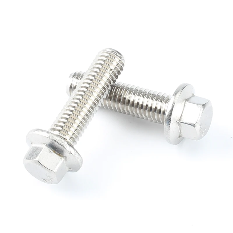 GB5787 M8*30 304 Stainless Steel A2-70 Hexagon Bolts With Flange Hex Bolt