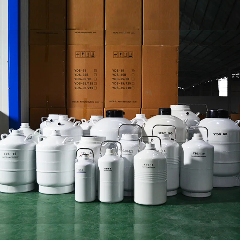 
10L Cryogenic Tank Low Price Animal Semen Containers Yds-10-125 Dewar Storage Tank 