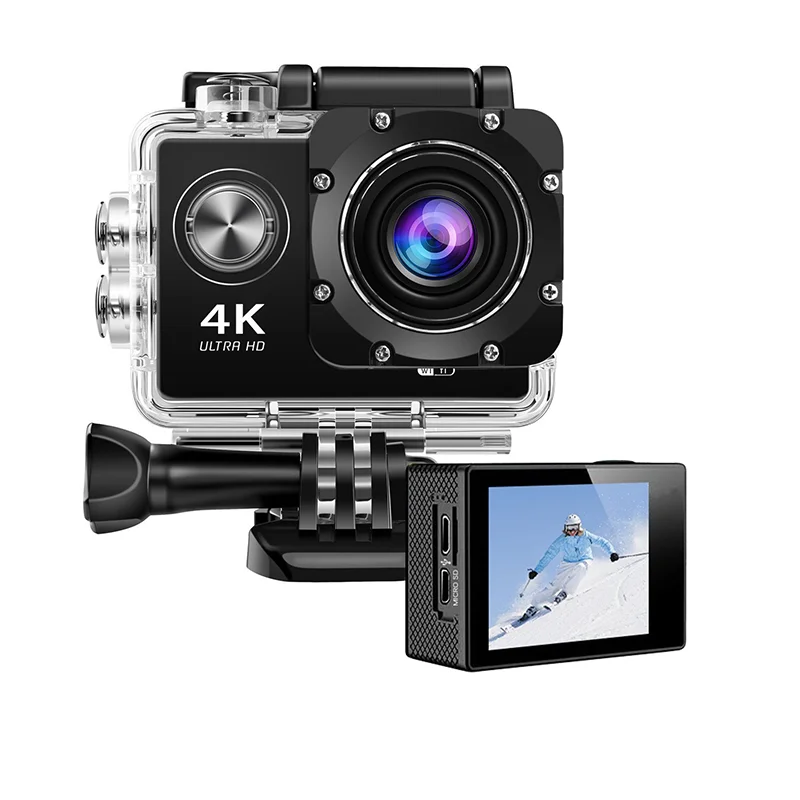 4k 30m Waterproof  Hd  Wifi Vlog Video 4k Sport Camera Glass Touch Screen 4K Action Sports Camera