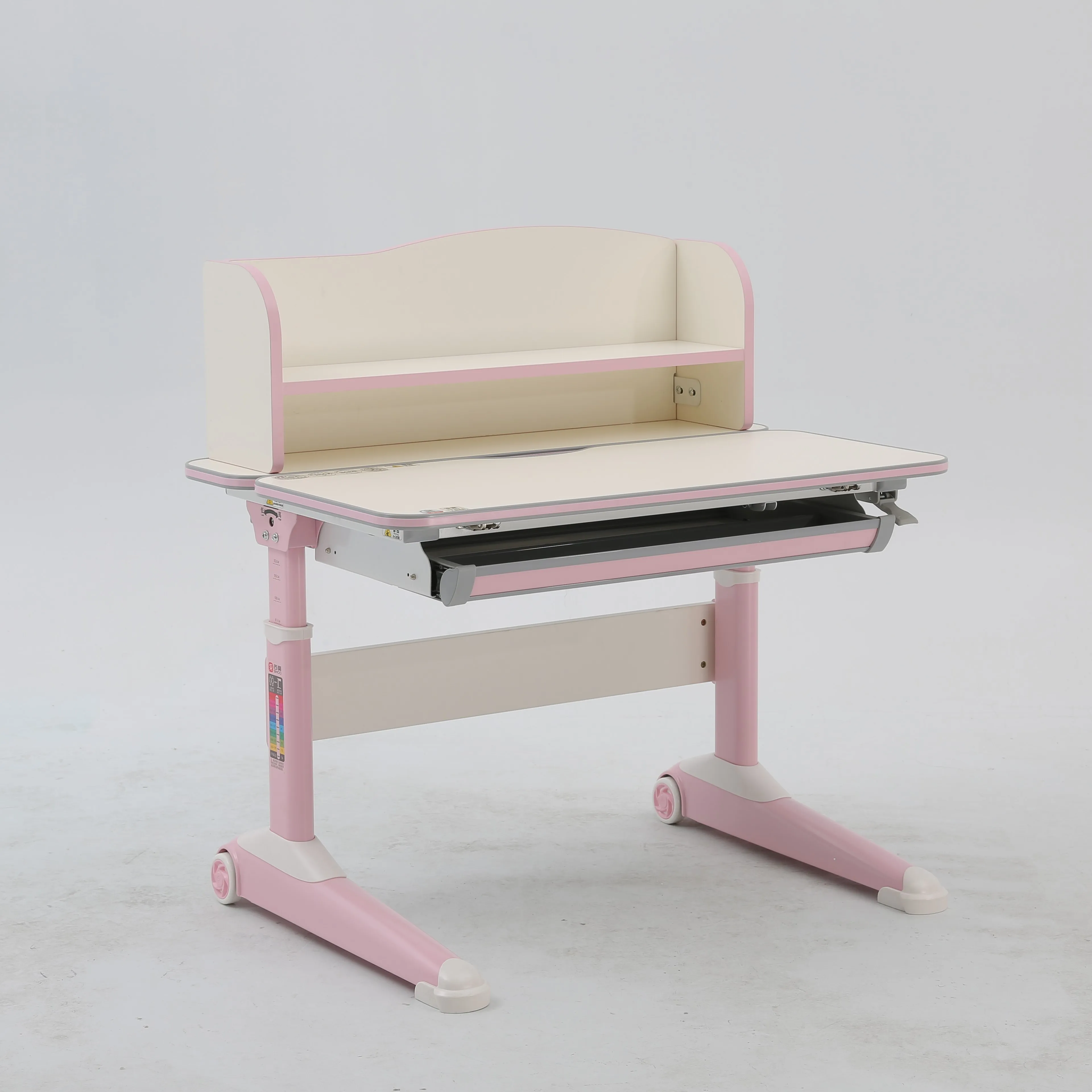 
Sihoo Ergonomic kids study desk with double book shelves 