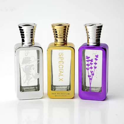 custom design empty elegant luxury cosmetics packaging 100ml glass perfume bottle