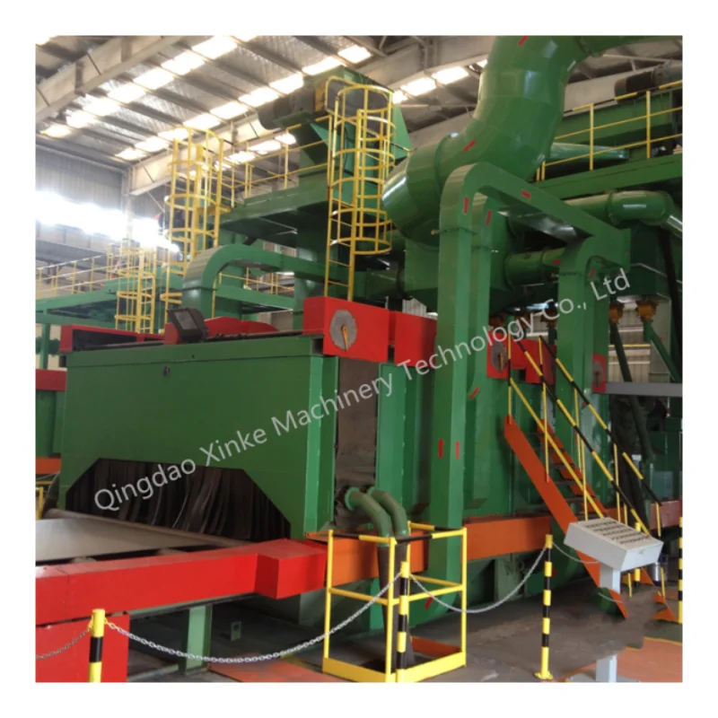 Automatic shot blasting machine and painting line for steel plate and structure beam