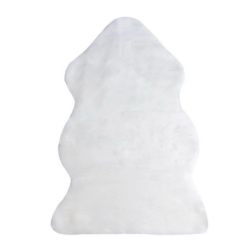 High quality irregular Sheepskin Rug Shaggy Plush Fuax Fur Carpet for Home Decor Mat