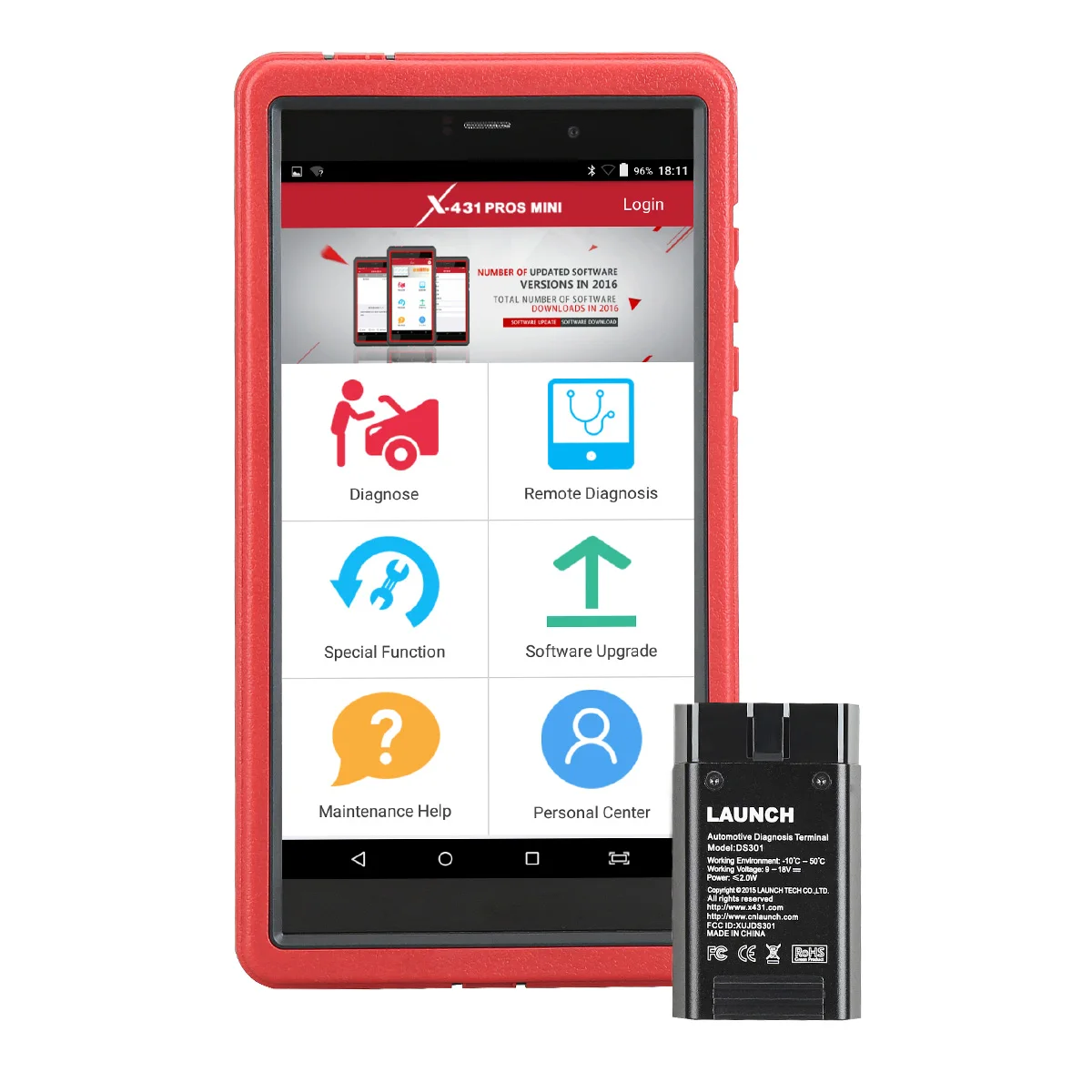 Многоязычный автомобильный мини-сканер X431 PROS obd2 для европейских и американских автомобилей