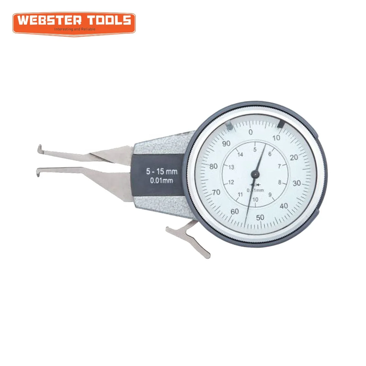 Industrial 10mm travel precision 0.01mm mechanical internal dial caliper gauge
