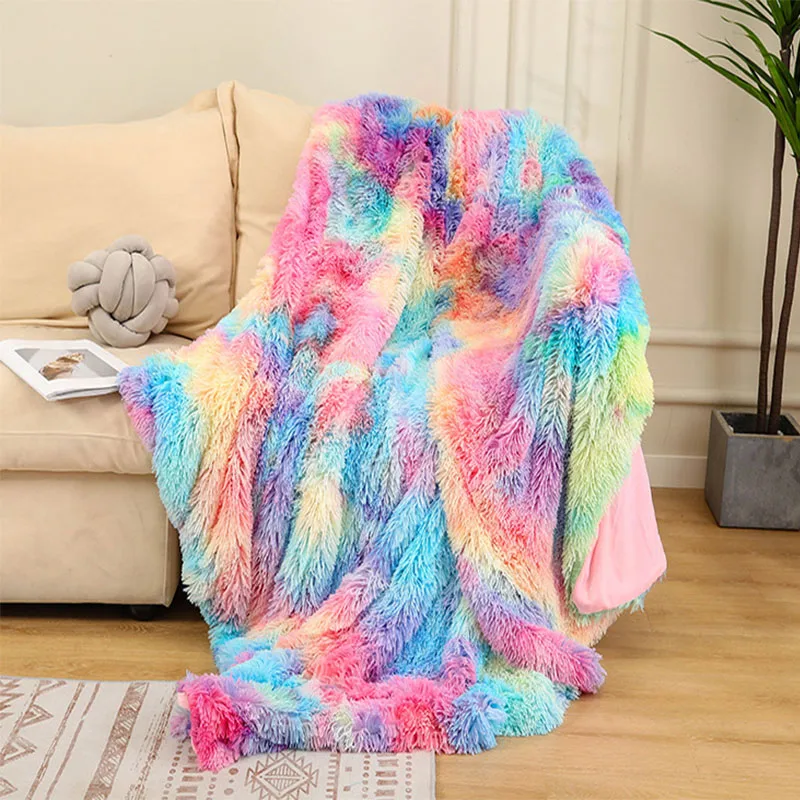 Fluffy Soft Warm Winter Baby Blanket Wholesale Home Travel Hotel Office Cheap Blanket