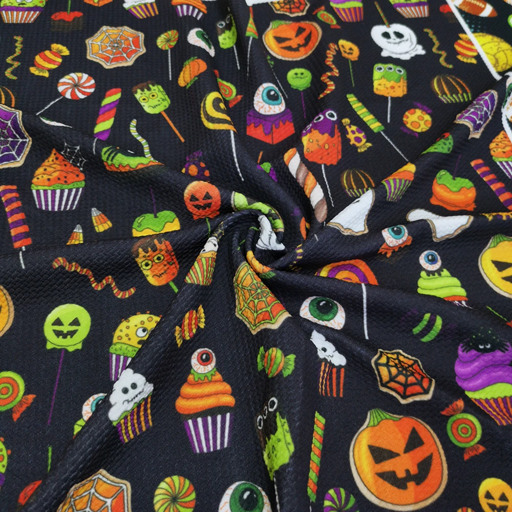 Без MOQ Популярная оптовая продажа и индивидуальная печать 4-сторонняя текстурированная ткань для пули из Ливерпуля на дворе головных бантов волос