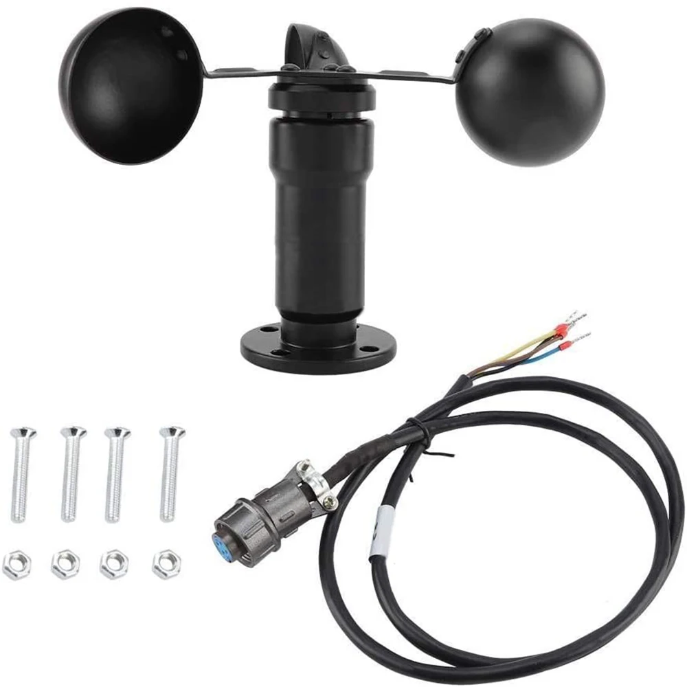 Outdoor Detection Wind Speed Anemometer Pulse Signal Output Aluminum Alloy Sensor Meteorological Monitoring Project Construction