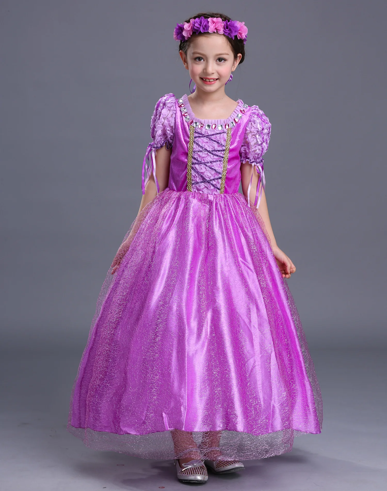 006  Cheap China Wholesale Clothing Halloween Costume Sofia Princess Cosplay Party Long Sleeves Fashion Dress