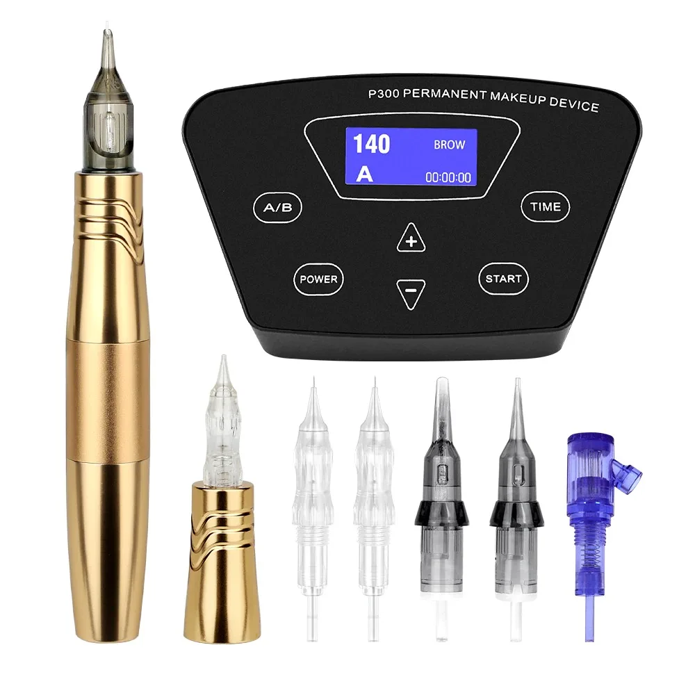 Sale Professional Permanent Makeup Hollow Cup Motor RCA Eyebrow Machines Pmu Double-ended Pen Rotary Mast Gun Tattoo Supplier