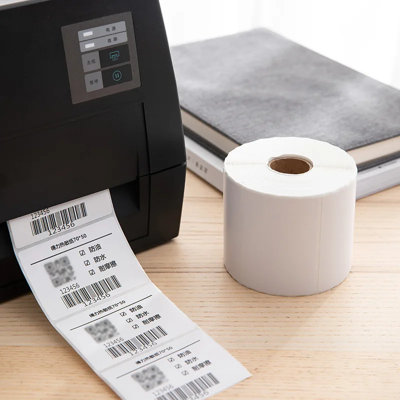 4x6 Thermal Packaging Shipping Labels Waterproof Sticker Paper Self Adhesive Custom Printed Logistics Direct Thermal Label