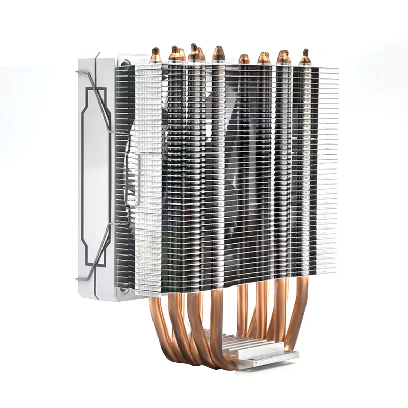 2-Way Mirror Style CPU Argb Fan 120mm 3Pin/4Pin Copper Pipe Heatsink High Performance Heat Pipe Lighted CPU Air Cooler Fan