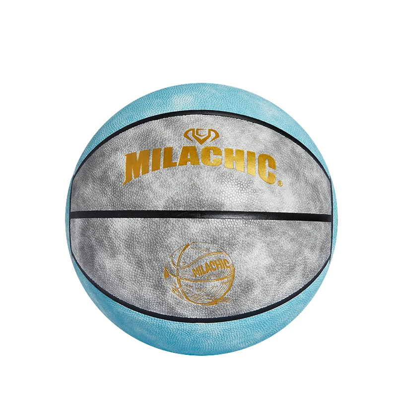 milachic Customizable classic red, blue, and white standard size 7 basketball game specific durability