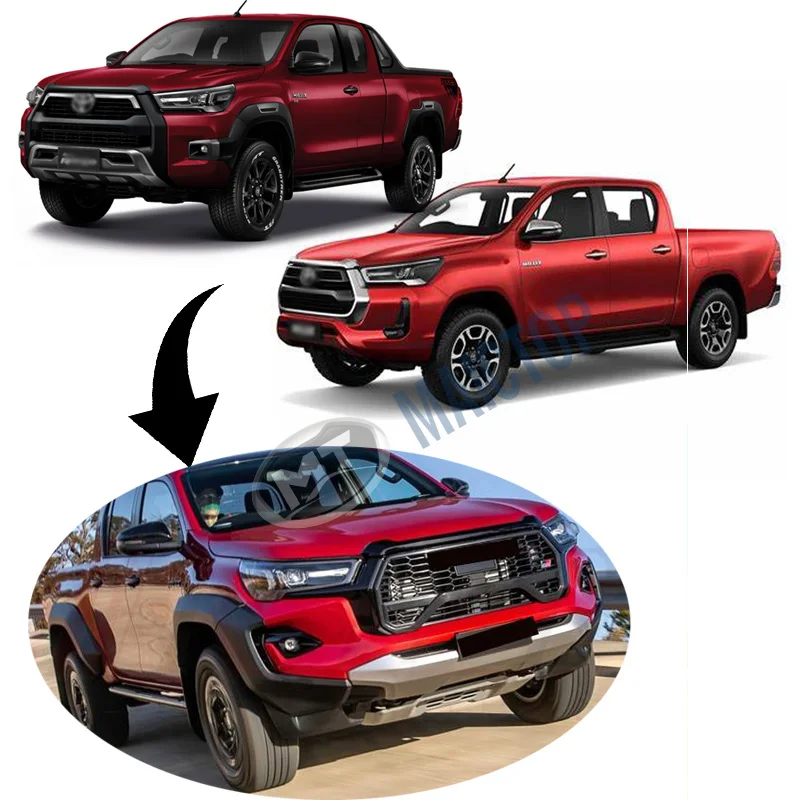Аксессуары для автомобиля Maictop подтяжка бампера боди-кит Hilux revo rocco обновление до GR sport 2020 2021 2022