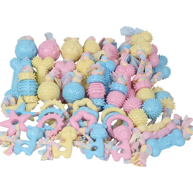 Dental chew knock cat dog toys TPR toy for funny