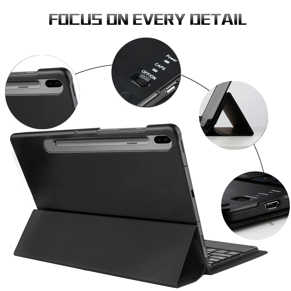 2020 новый тонкий чехол трекпад Беспроводная клавиатура для samsung S6 GALAXY Tab SM-T860 T865 10 5 дюймов