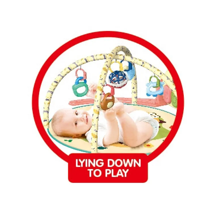 New baby toys musical kick play frame gym play baby padded play mat Foot Pedal Piano Pad