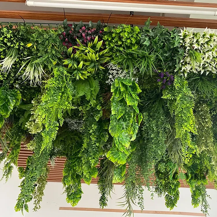 Modern Design Indoor Decor Plastic Fake Vines Leaf Plants Faux Ivy Hanging Ceiling Garland Leaf for Room Decor