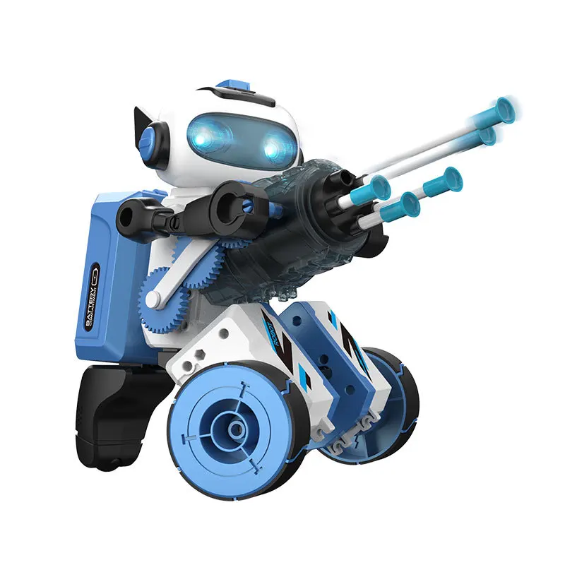 2.4G Remote control programming robot three-in-one STEM science education assembly electric model  transformable robot