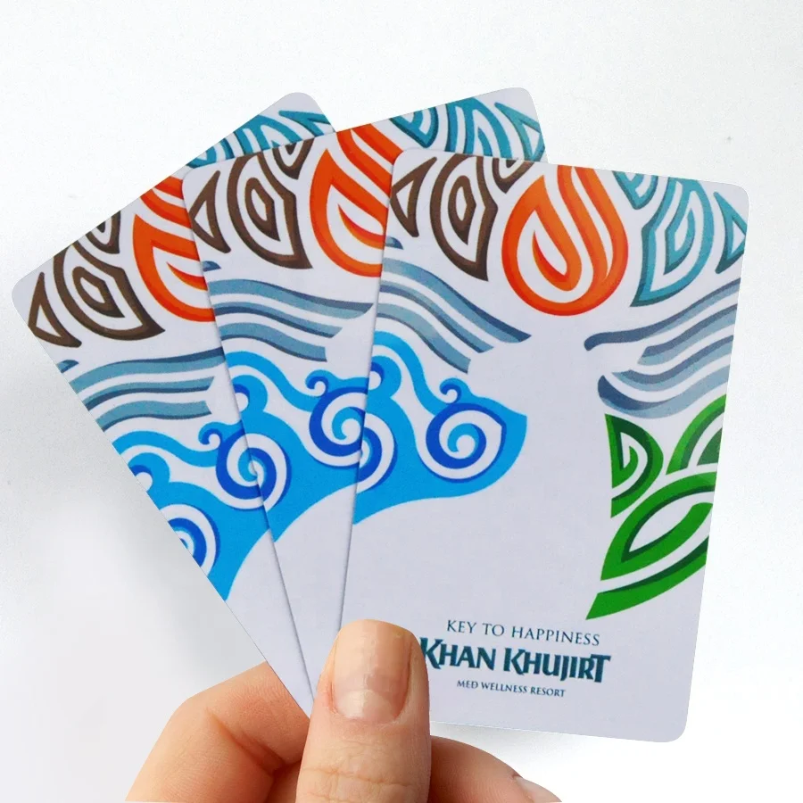 Customized Printing  PVC Cards with embossed number overlay for high quality pvc business card