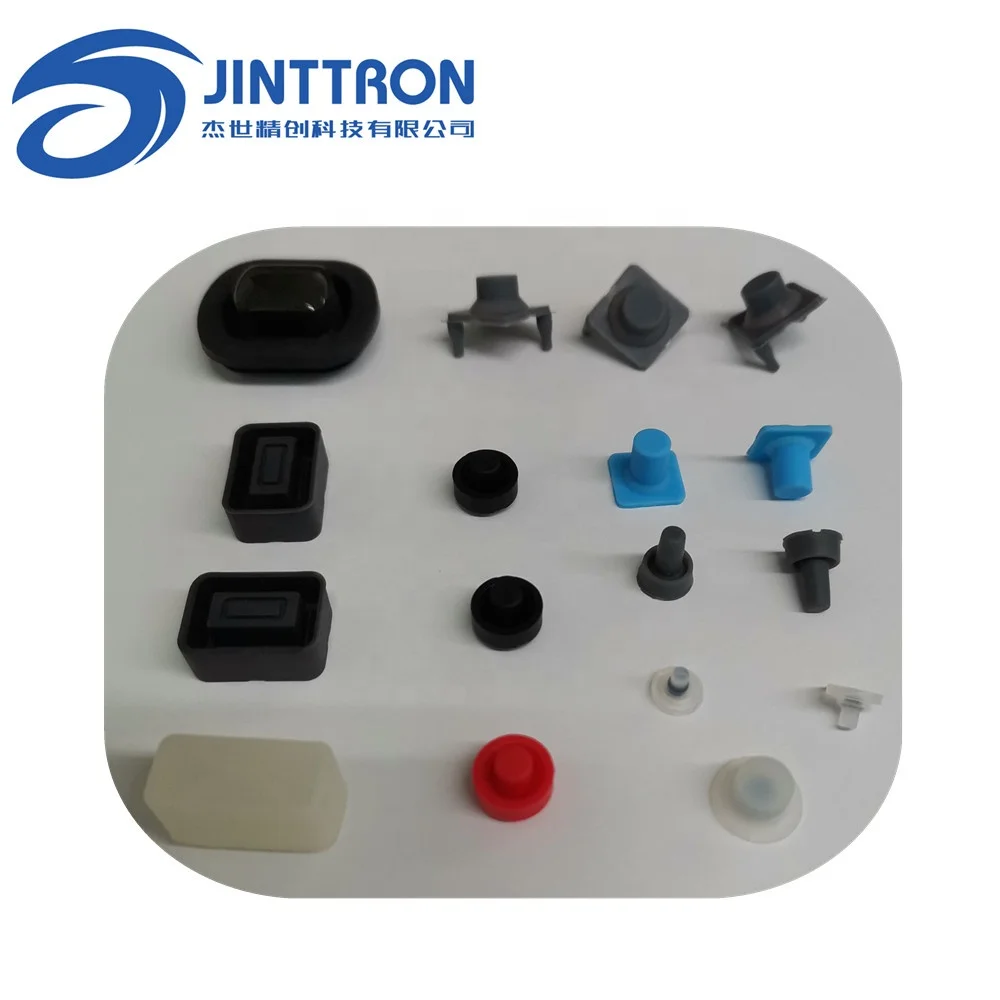 Jinttron поставка с китайского завода, одиночная силиконовая резиновая кнопка, изготовление на заказ, Токопроводящая углеродная таблетка