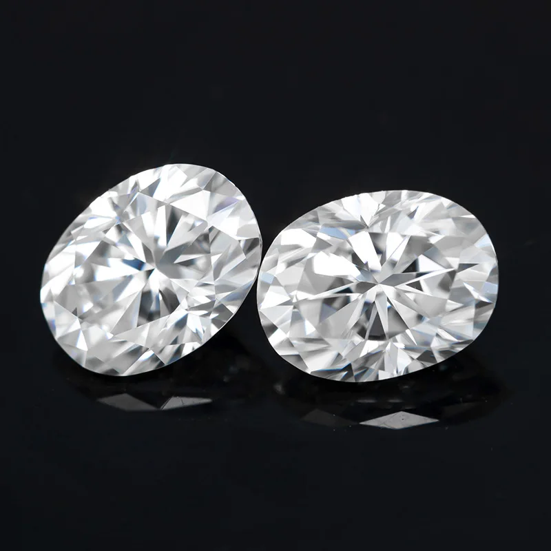 white real color DEF  vvs clarity oval cut moissanite custom jewelry diamond moissanite loose stones