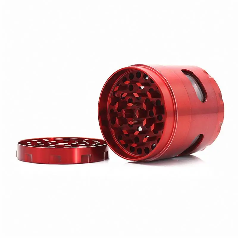 
Wholesale 4 Layer Herb Herbal Weed Grinder Weed Accessories Tobacco Crusher 52mm Metal herb grinder 