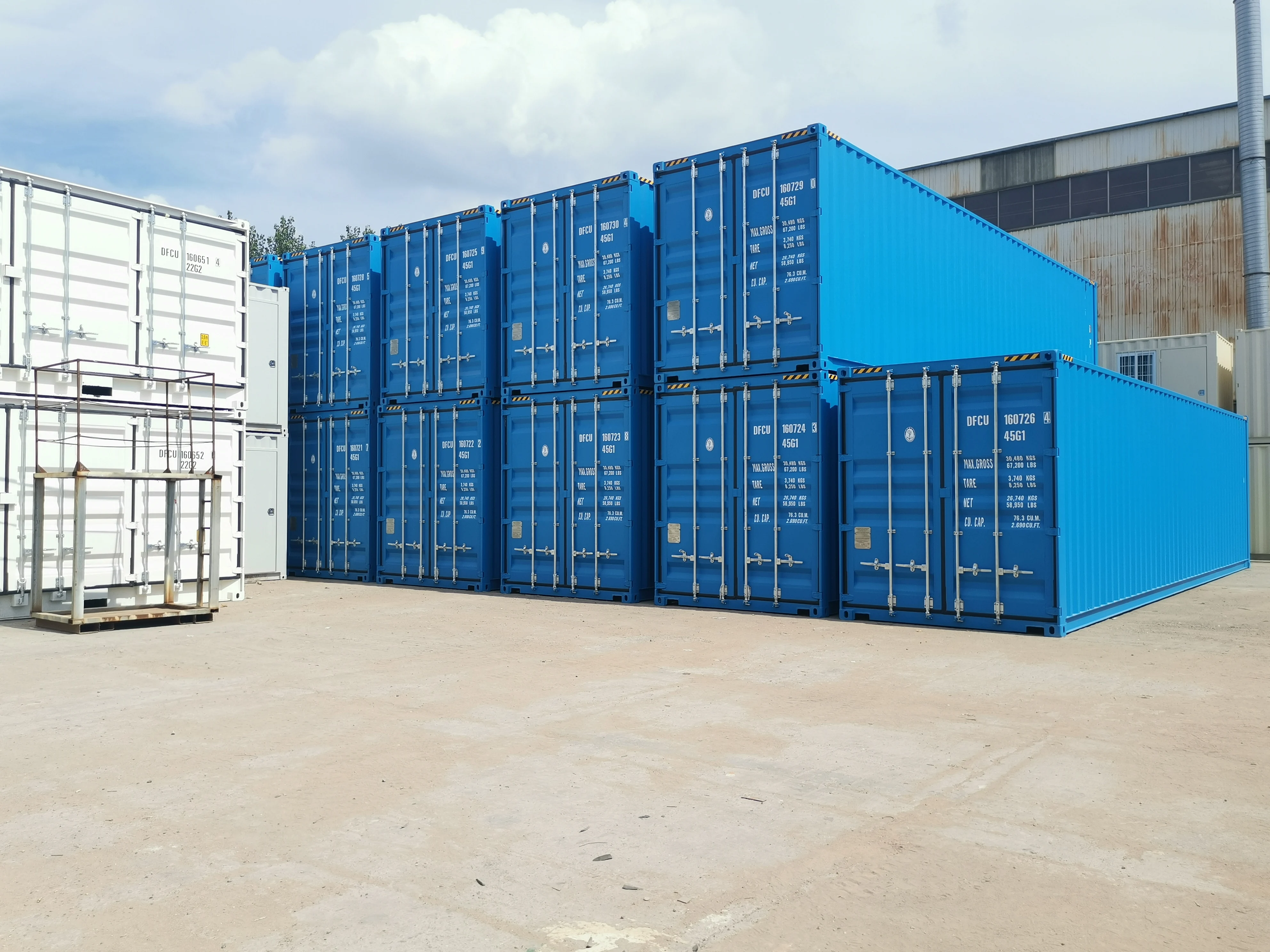 New selling superior quality blue moving container manufacturer storage shipping dry container
