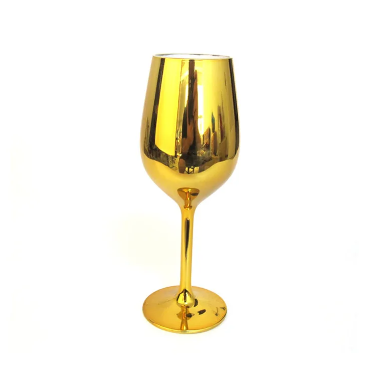 Stocked cheap acrylic plastic champagne flutes gold wholesale