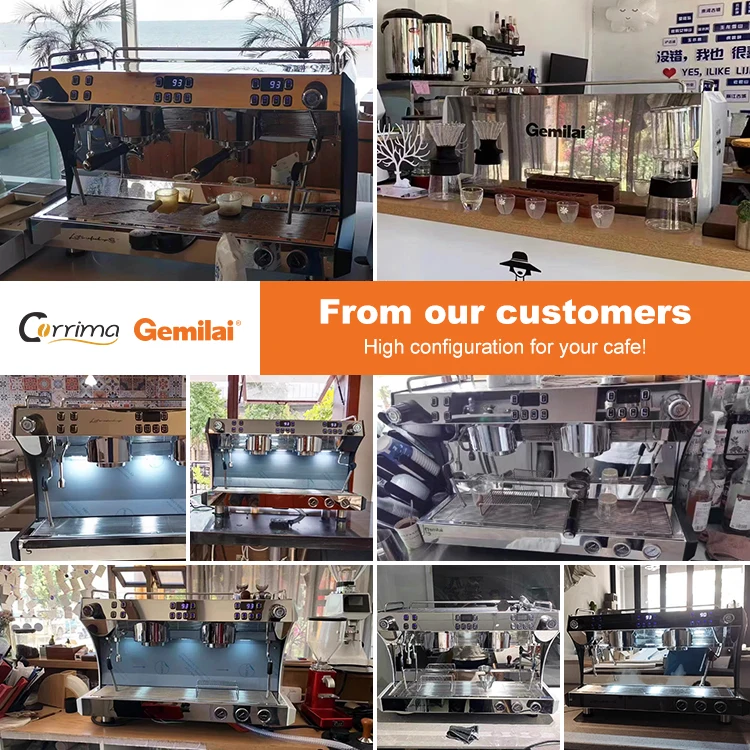 Gemilai CRM3120C coffee shop equipment rotary pump filter multi-function commercial expresso coffee machine